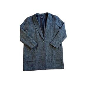Pendleton Oregon Tweed Coat Womens XL Gray Wool Made in USA